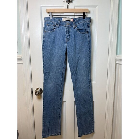 Levi's 505 Women's Long Straight Leg Nouveau Low Jeans Size 8L - Picture 1 of 14